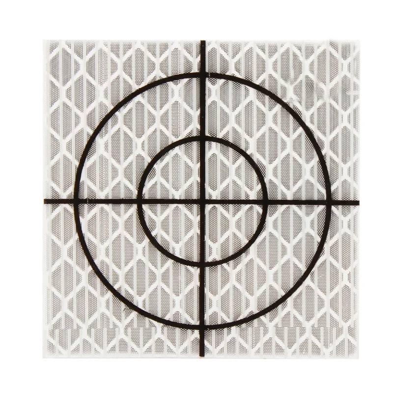 

Hot 100Pcs Prism Measurement Reflector Sheet Reflective Tape Target Total Station Tunnel Survey 40X40Mm