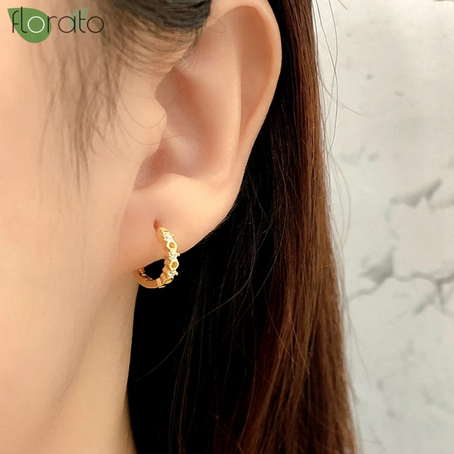 14k Gold Minimalist Earrings | Chakra | patapatajewelry