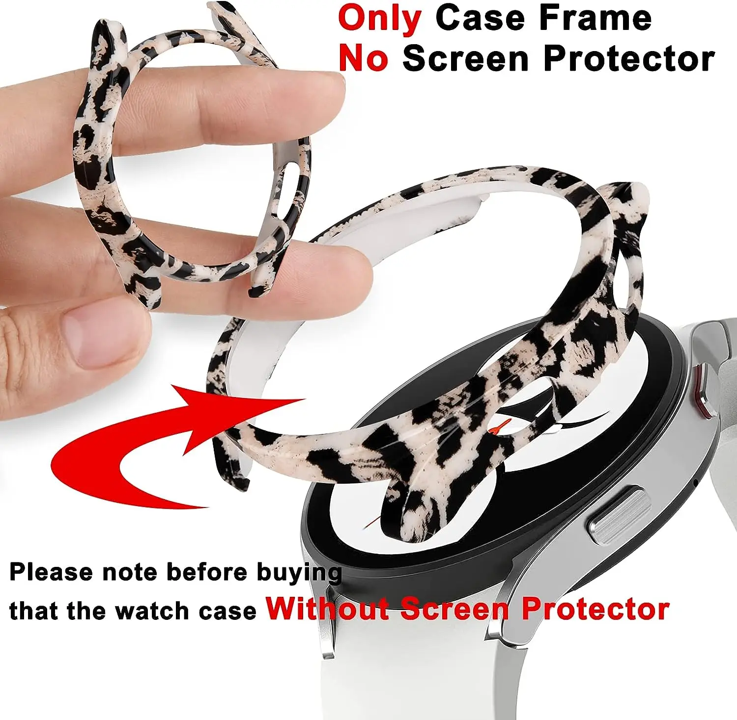 Premium Protective Hard Bumper Shell for Samsung Galaxy Watch 4 & 5
