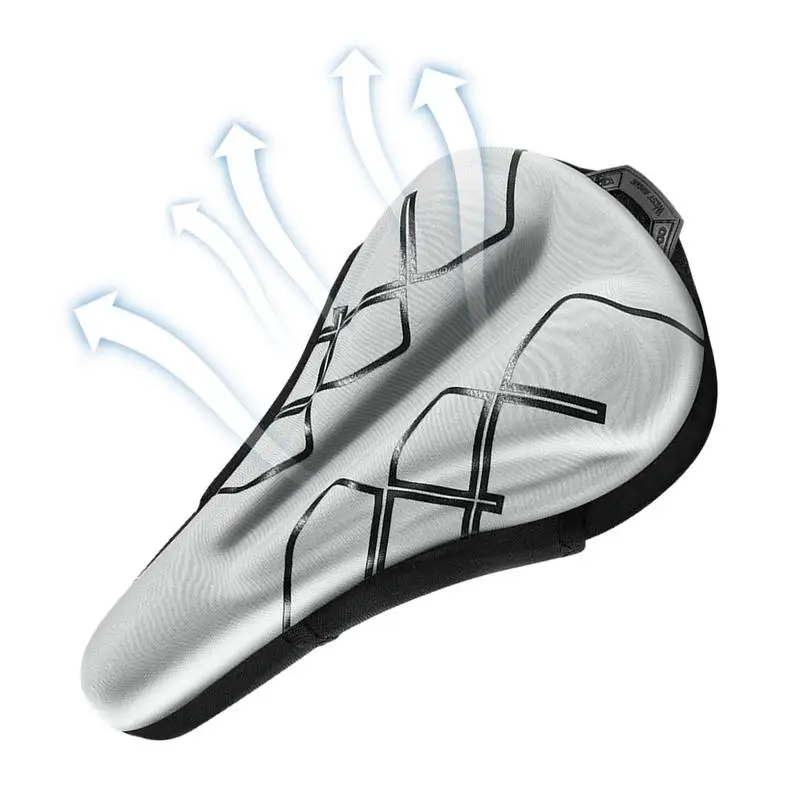 

Седло Велосипедное нескользящее ажурное дышащее, подушка для сиденья, защита от пота, велосипедное седло, замена, Легкое крепление, с водонепроницаемой крышкой для