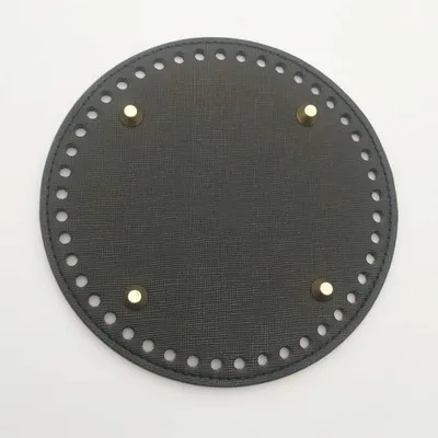 Leather Bag Bottoms DIY Handmade Oval Round Bottom Bag Accessories for Knitting Bags Handbag Crossbody Bags Bottom Black