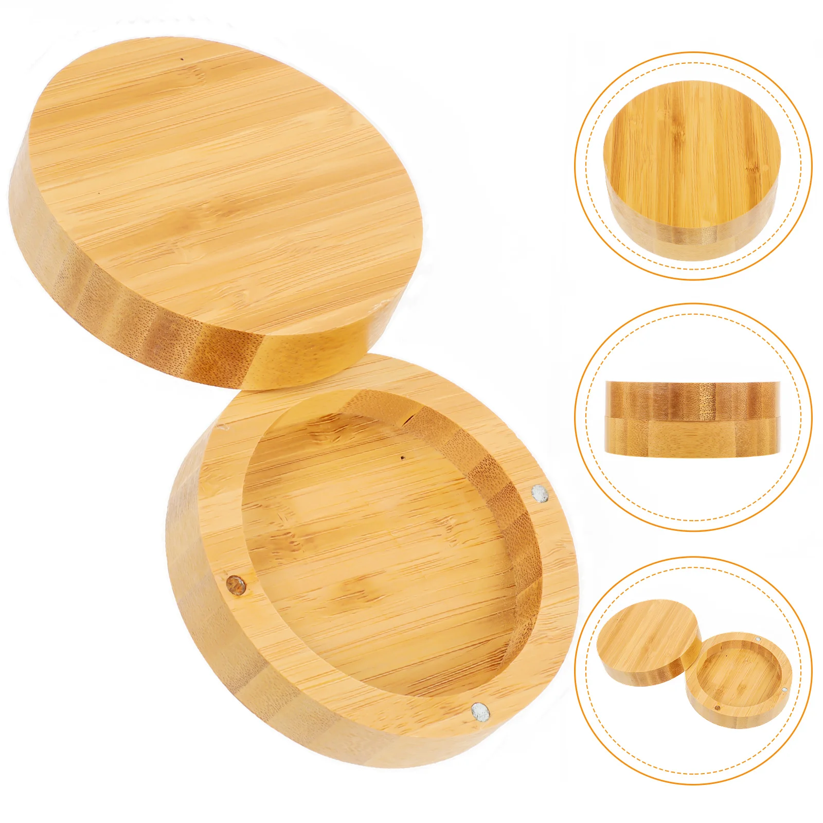 

Glass Rim Sugar Dispenser Bar Accesssories Cocktail Salt Case Clippers Spices Container Seasoning Trays Bamboo