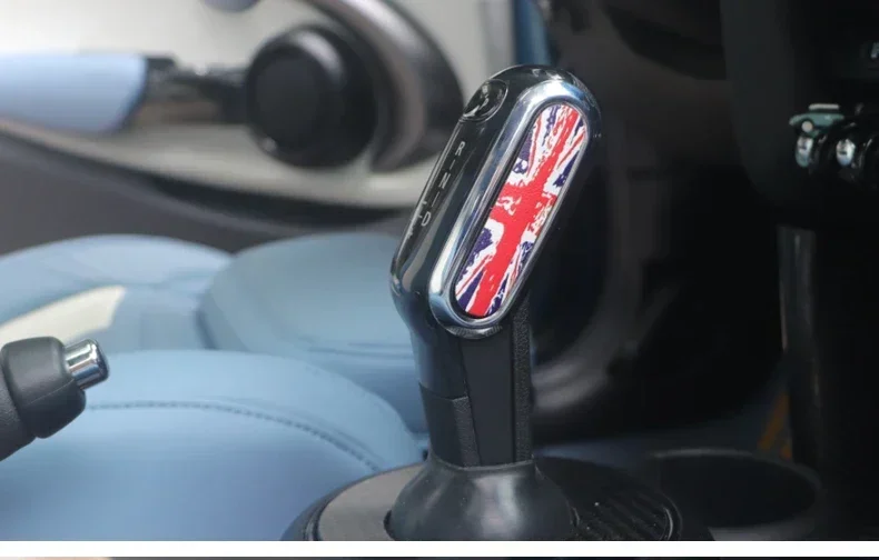 2 teile/satz Geändert Dekorative Patch Schalthebel Kopf Aufkleber Auto Innen Aufkleber Für Mini Cooper F55 F56 F60 F54 Auto Aufkleber – Detail 9