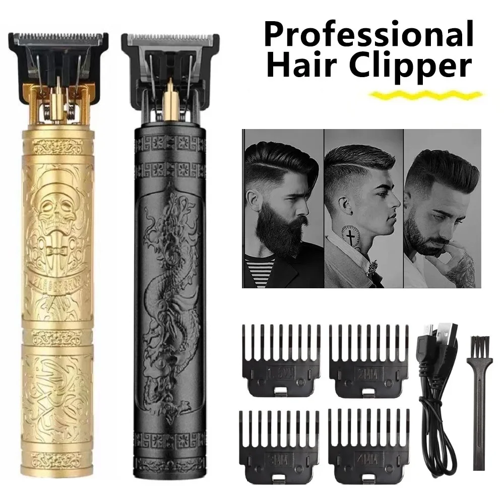 

Professional Hair Trimmer USB Rechargeable Hair Clipper for Men Haircut Hair Cutter Barber Machine Electric Shaver Beard Clipper