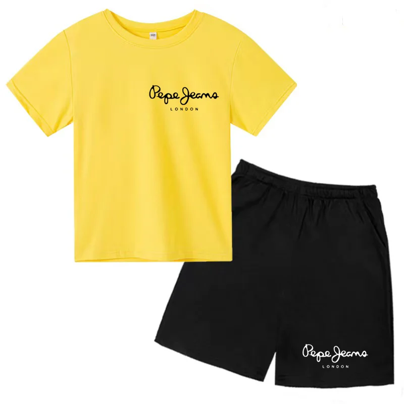 Kids' Tracksuit kids clothing set girls clothing set kids sports suit boys clothing set children sports suit boys tracksuits suit boys tracksuits Charming Creative Printed Boys Girls Pre-school 3-13t Shirt + Shorts Breathable Quick Drying Tracksuit