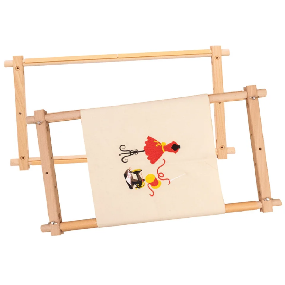 Acquista Telaio per ricamo con clip in plastica rettangolare, supporto per telaio, funzionamento semplice, forniture per punto croce 30x25x20 cm in Italia a partire da 36