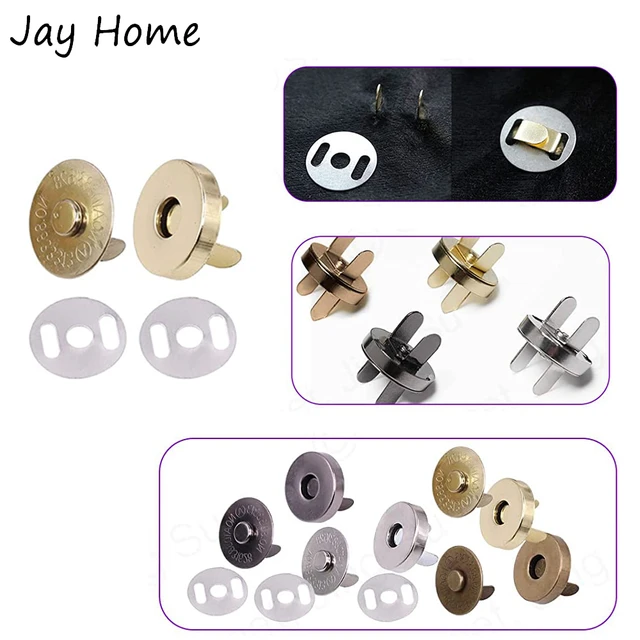 8 Sets Magnetic Button Clasps Snaps Fastener Clasps Magnetic Bag