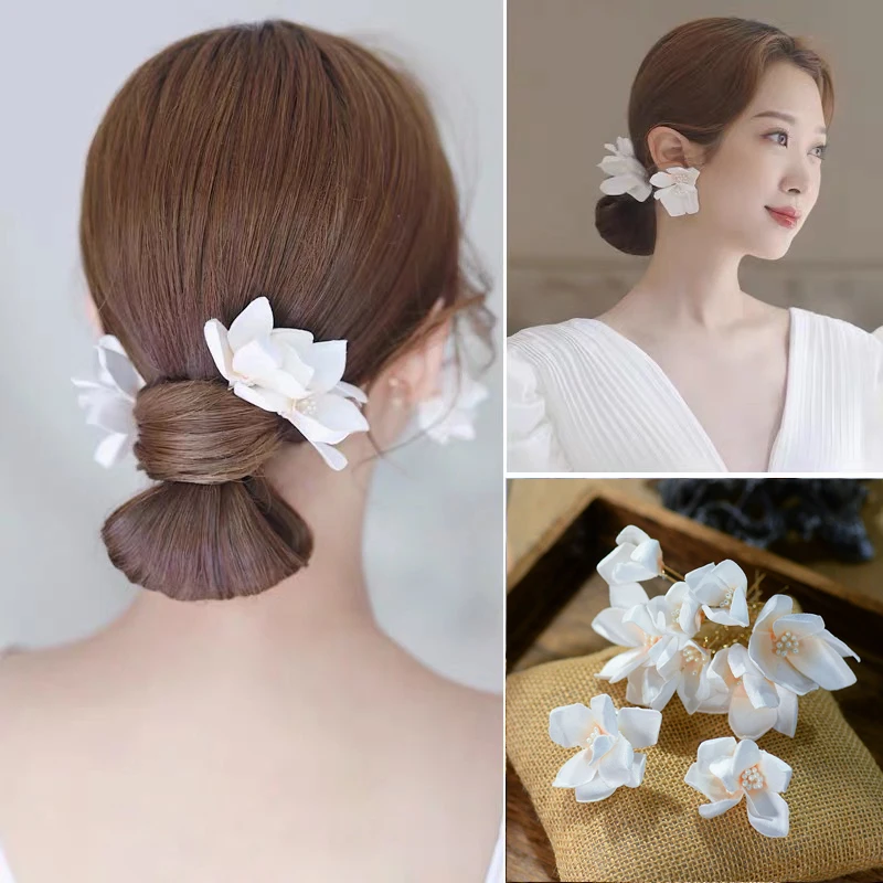 Wedding Earrings Flowers Handmade Hair Flowers Accessories Wedding