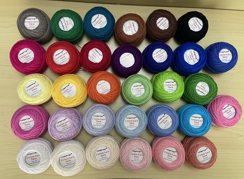 1Pc=50g 3# Lace Cotton Yarn for Knitting Hand Knitted Crochet Yarn Worsted Crocheted line Threads To Knit 140M