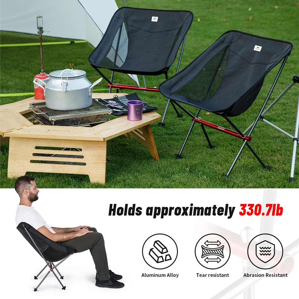 Naturehike Folding Portable Beach Chair Foldable Lighweight Camping Chair Outdoor Backpack Fishing Chair Picnic Chair Seat YL05