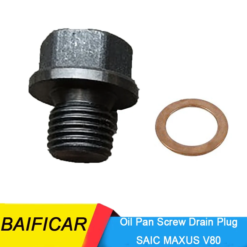 Baificar Band New Diesel Engine Oil Pan Screw Drain Plug Bolt Gasket Seal Ring For SAIC MAXUS