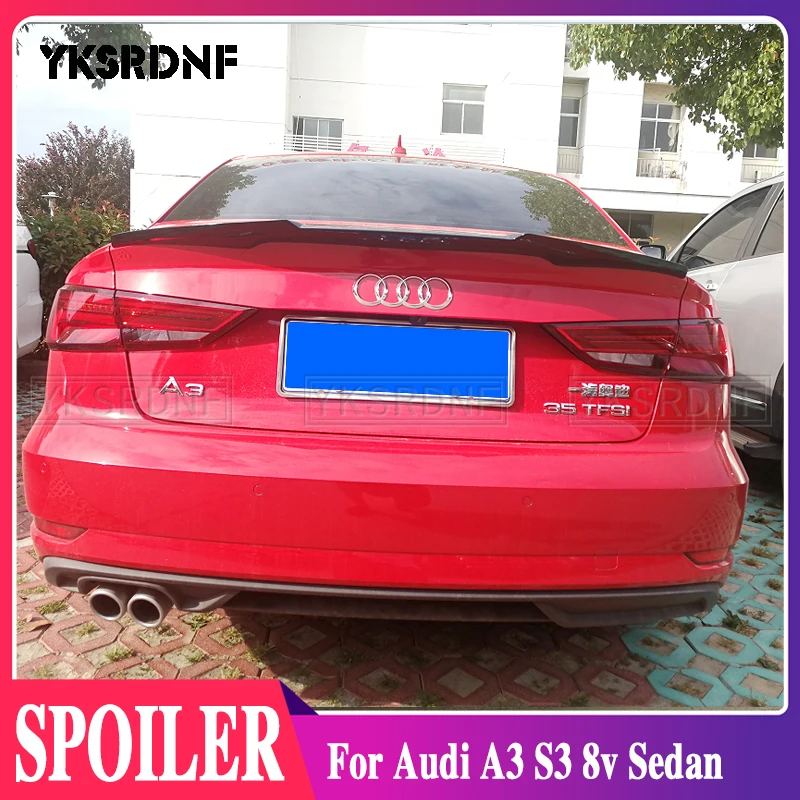 Спойлер для багажника YKSRDNF Audi A3 Sedan S3 8V 2014-2020 спойлер из АБС-материала украшение