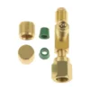 1Pc 1/4'' Valves Core Tee Adapter With Swivel Connector for Gauge Deep Vacuum Pump Manifold 5