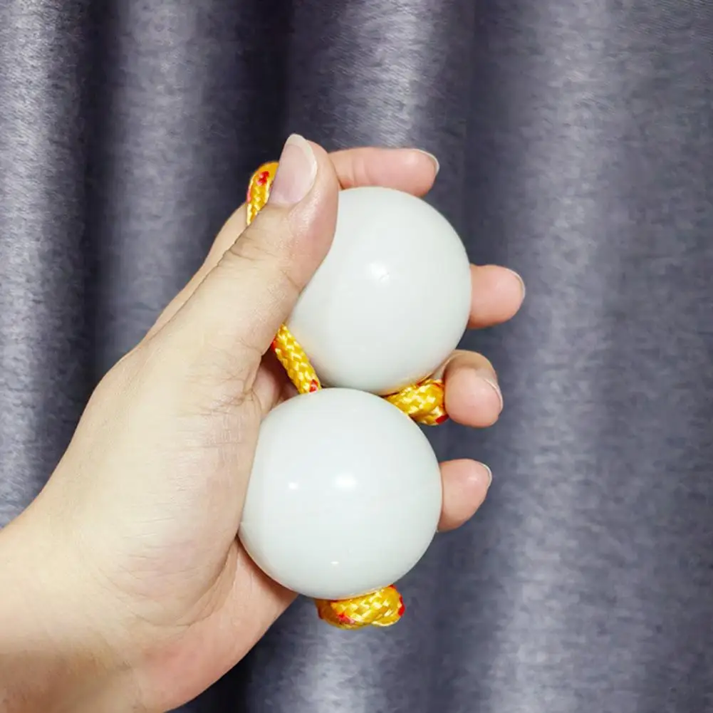 2 Pair Musical Percussion Toy Asalato Rhythmic Ball Hand Shaker For Adults Teenagers