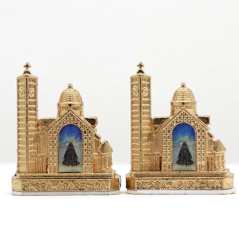 Catholic Church N.Sra.Aparecida Statue Architectural Model Figurine Home Church Decoration Religious Souvenir Gift