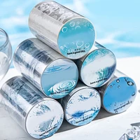 Mr. Paper, Wave Wave Dew Theme Sticker Tape, Decorative Scrapbook Notebook Photo Frame Art Stationery Stickers 200cm/roll 2