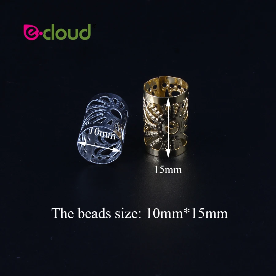 Hair Beads For Kids Box Braids Hair Accessories Dreadlock Cuffs Silver  Golden Hair Clips Adjustable Hair Extension Beads 50pcs - Links, Rings &  Tubes - AliExpress