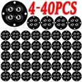 4 Rings Black Steel