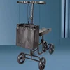 Elderly Four-wheeled Walker, Ankle Injury Walker, Elderly Foldable Scooter, Adjustable Knee Crutch Cart with Wheels 3