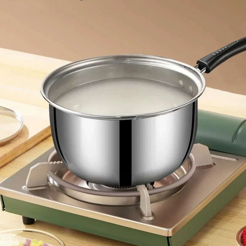 Stainless Steel Soup Pot 1Pcs 18/20CM Stainless Steel Soup Pot For Kitchen Induction Cooking