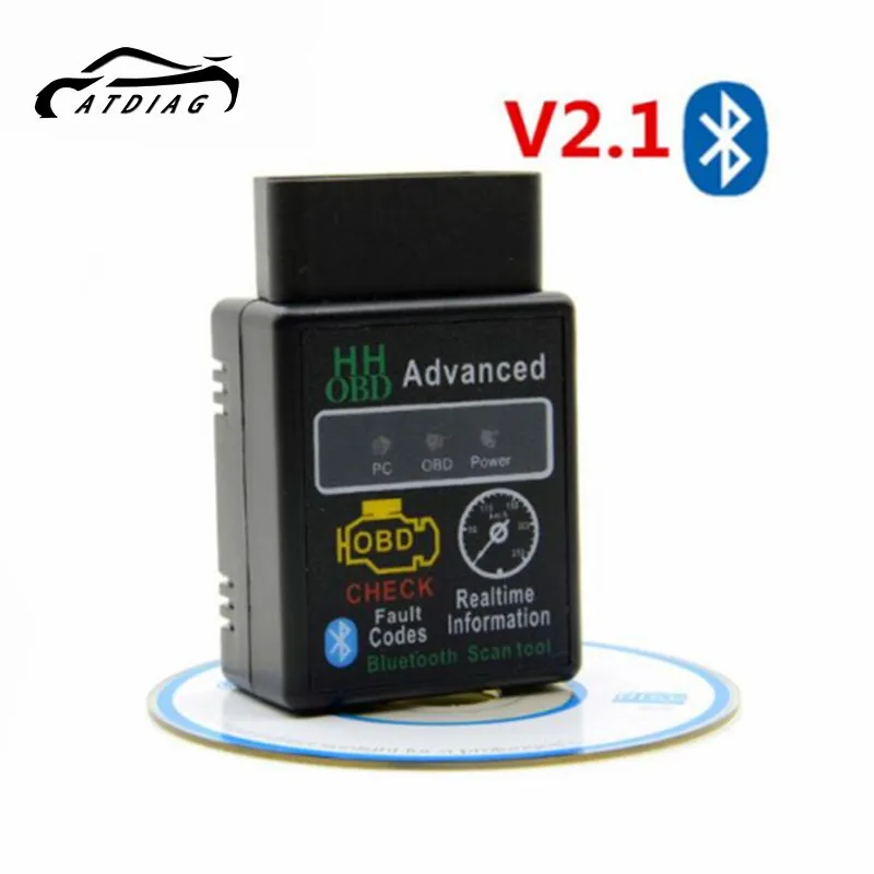 Мини-сканер ELM327 V2.1 Bluetooth OBD Расширенный OBDII OBD2 ELM 327 Автомобильный диагностический