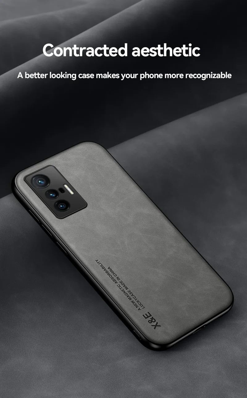 Luxus PU Ledertasche für Vivo X80 X70 Pro Plus Y31 Y51 Y53S 4G Abdeckung Silikon Handyhülle für Vivo iQOO 10 Pro V17 Neo_voghion.com