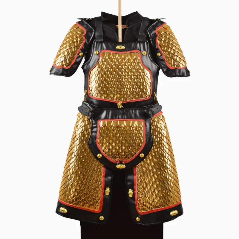Ancient Chinese Generals Soldier Armor Slim Split Costume Armour Dragon Scales Men Women Hanfu Cosplay Costumes