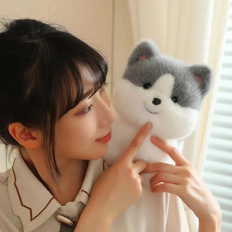 Lifelike Dog Plush Toy Simulation Golden Retriever Kawaii Husky Plushie Soft Stuffed Animal Cute Puppy Doll for Gifts Decor 5