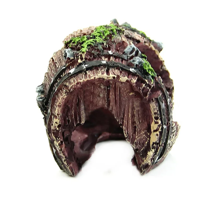 Aquarium Barrel Cave Decorations 2