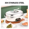 Stainless Steel Steamed Fish Pot Household Large Capacity Electric Steamer Double Layer Intelligent Steamer 2