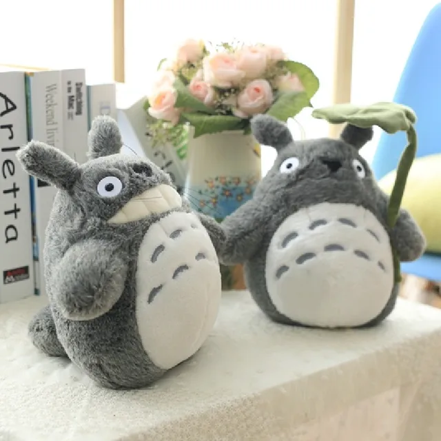 Kawaii jouet en peluche avec le sourire de Totoro compagnon g ant grands yeux ronds mignon