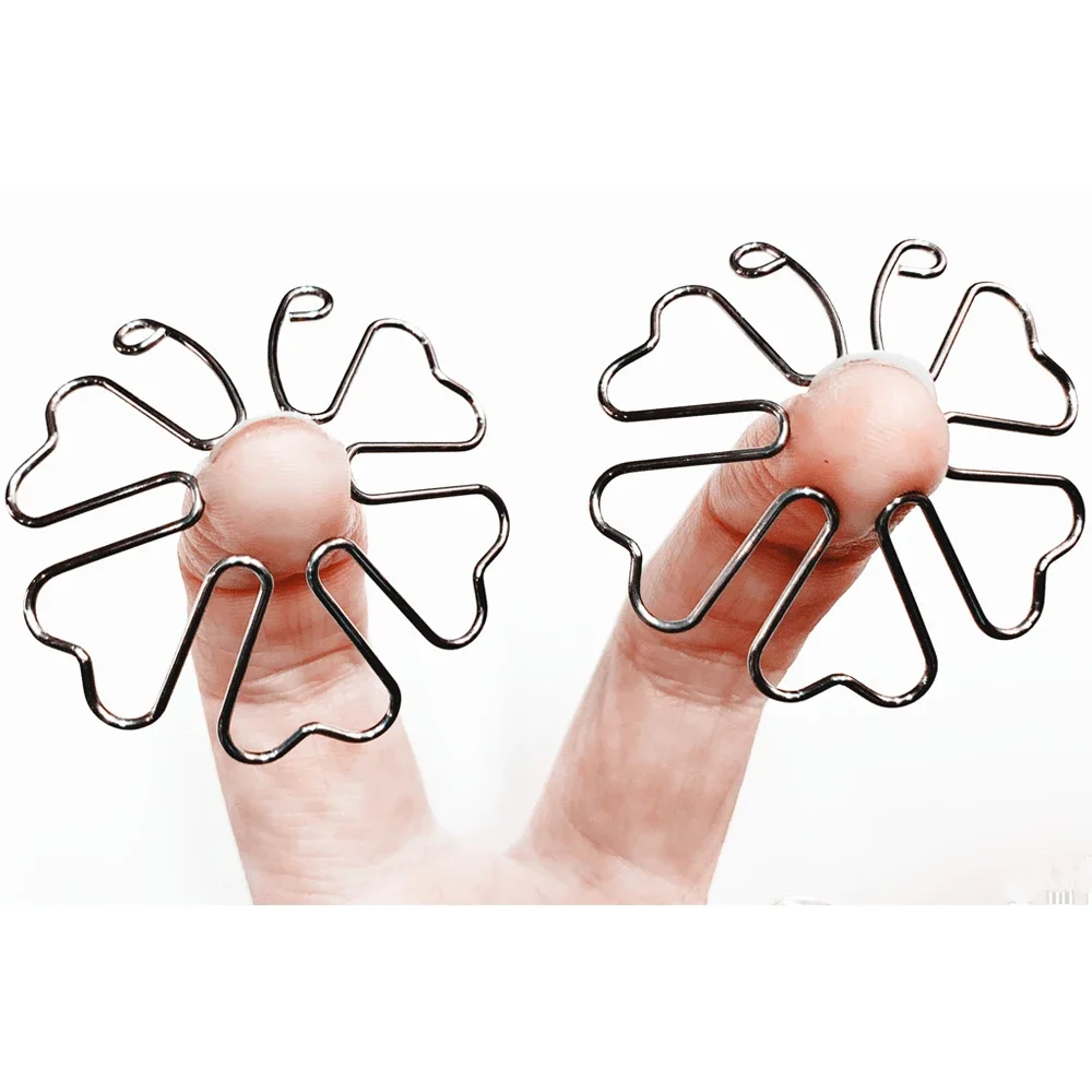 Nipple Clamps Stainless steel butterfly Sexy Nipple Clamp Woman Breast Bdsm Small Bell Adult Fetish Flirting Teasing Sex Toys For Couples Game nipple sex toys nipple clamps nipple clamp vibrator