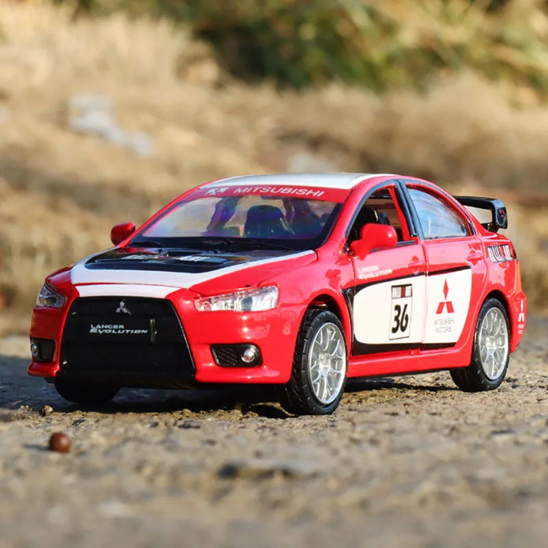 1:32 Mitsubishi Evolution Evo X 10 Metal Garland Version Racing Toy Vehicle Lega Diecast Model Sports Car Toys For Kids F138