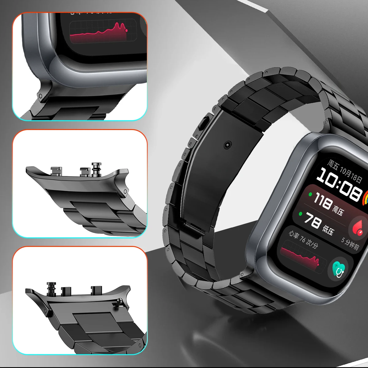 Silicone Sport Wristband for Smartwatch - Replaceable Accessory