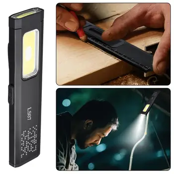 Warsun LED Keychain Flashlight USB-C Rechargeable 1200mAh Portable Mini Torch Light Pocket Lantern Flood Work Light With Magnet