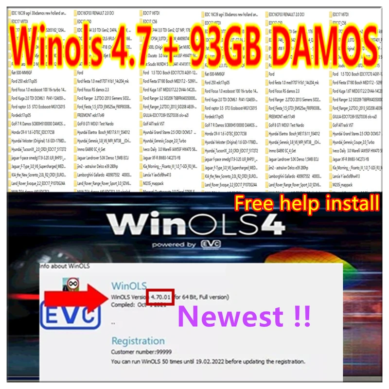 

Newest Winols 4.51 Software+ 93GB WINOLS DAMOS Big Archive Damos Mappacks NEW 2022 2021 2020 Chip Tuning Maps Files free install