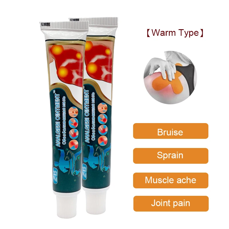 

ZB 21pcs 20g Natural Plant Extraction Pain Ointment Relieve Sprain Bruises Muscle Pains Dressing Body Analgesics Ointment