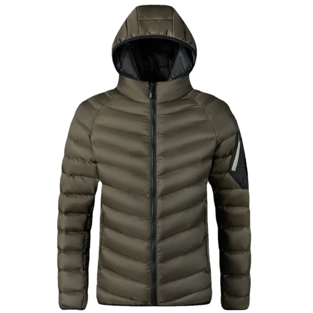 Giacca autunno inverno uomo cappuccio rimovibile giacca a vento calda spessa uomo tinta unita cappotto caldo spesso uomo piumino tuta sportiva L-4XL_voghion.com