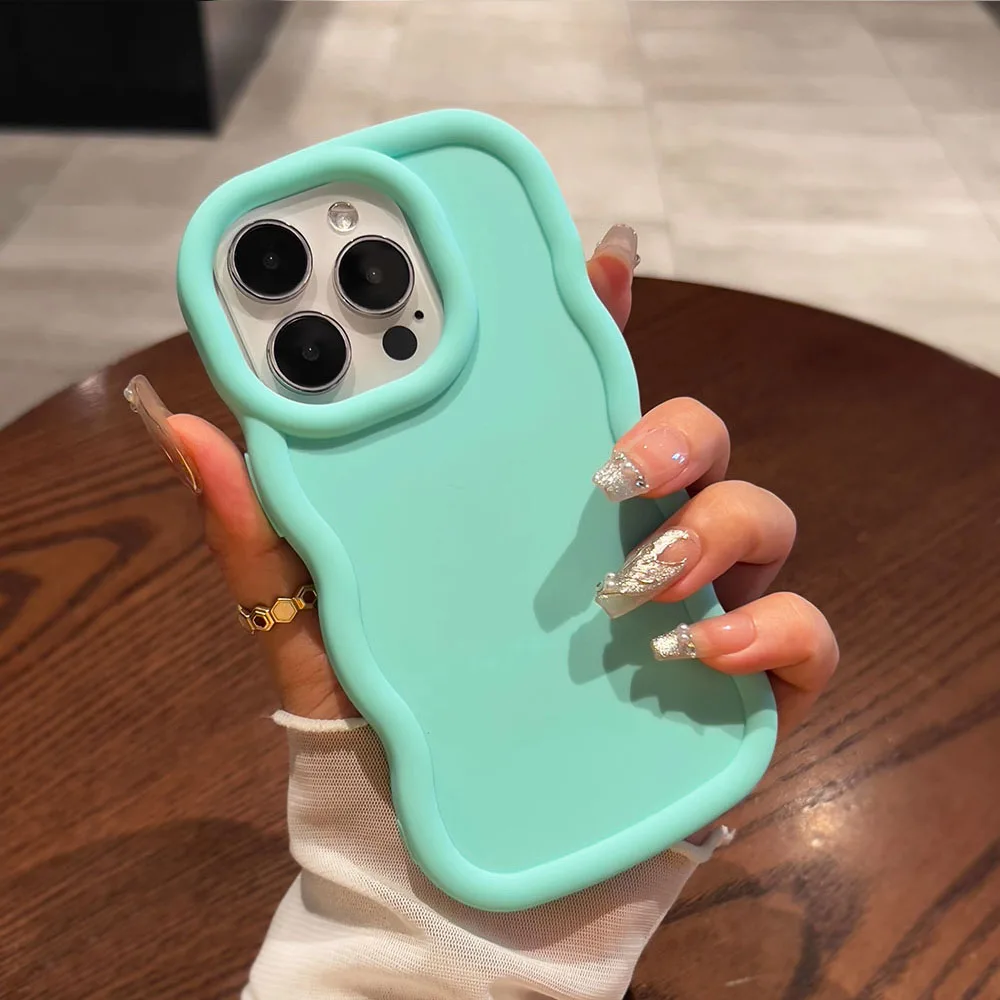 Soft Wave Curved Edge Phone Case Cover
