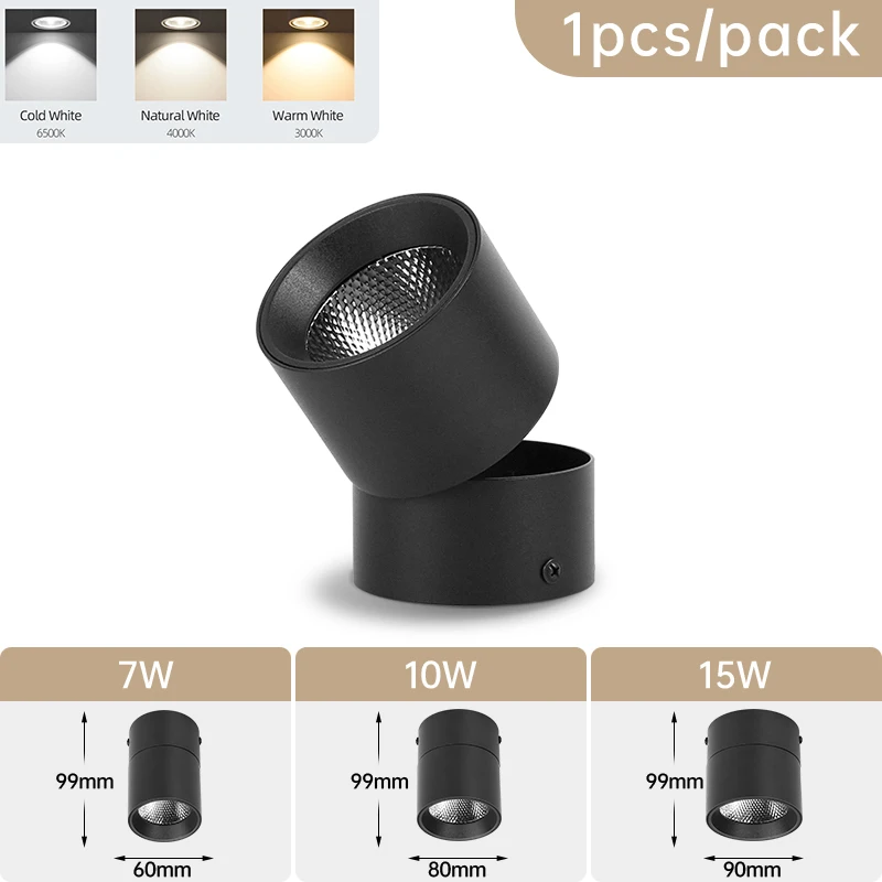 3-Color LED Foldable Downlight