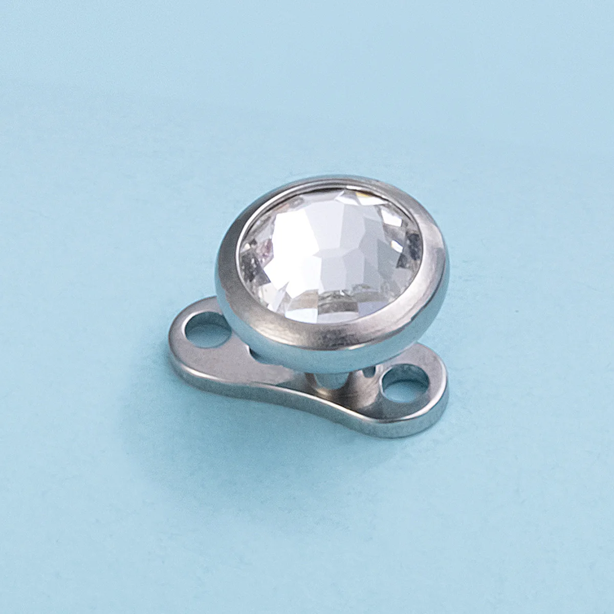 Piercing Jewelry 1pc G23 Titanium Dermal Piercings CZ Micro Dermal Anchors