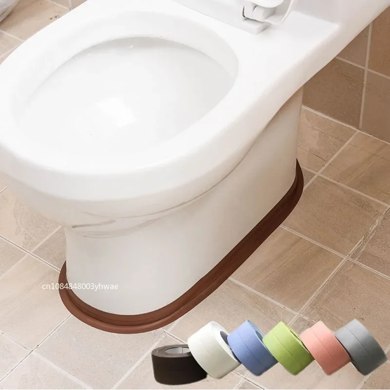 Caulking Tape 1 Roll Waterproof PVC Sealing Kitchen Countertop Sink Bathtub Bathroom Shower Toilet and Floor Wall Stickers