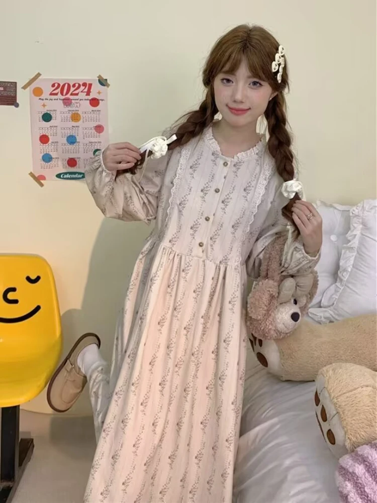 

Женские вельветовые платья с кружевом для свиданий отпуска девушки Мори индивидуальное креативное Новое поступление хипстерский Повседневный корейский стиль Осень Ins