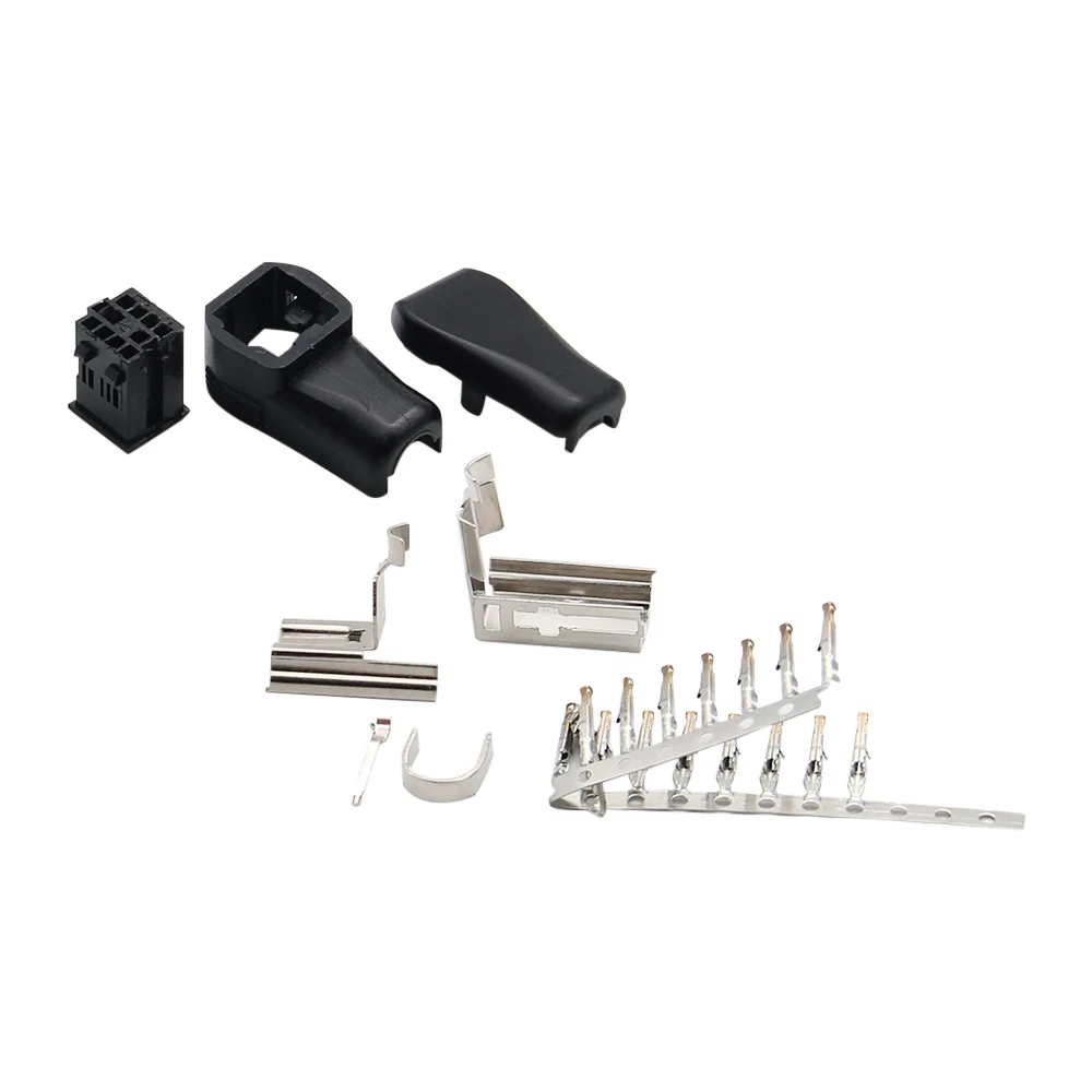 Audio Input AUX Plug with 12 Pin for Pioneer Main Box Head Unit CD/Radio IP-BUS Sockets Modified DIY Assembly Connector