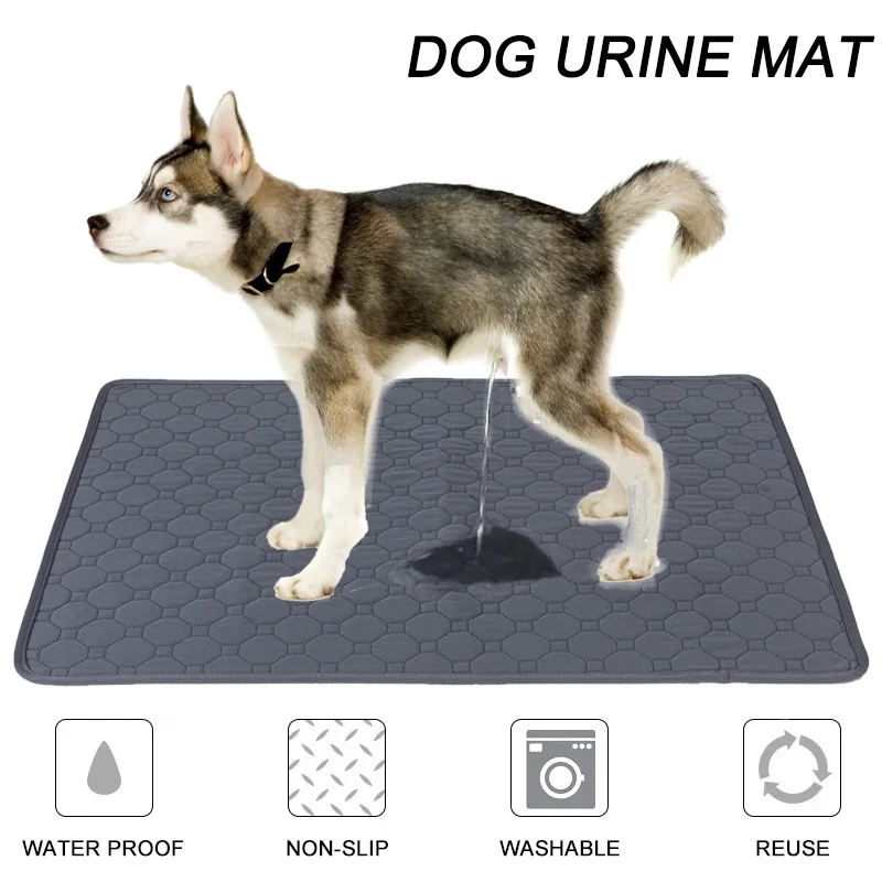Pet Urine Mat Reusable Absorbent Dog Pee Pad Blanket Washable Puppy Cat