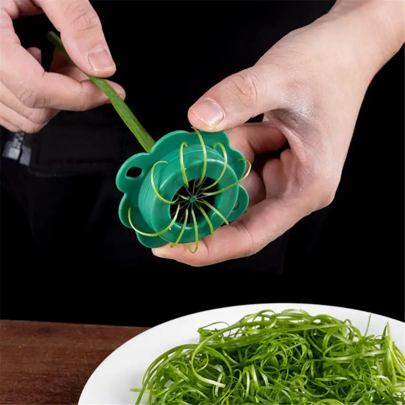 Scallion Shredder - Stainless Steel Onion Slicer, Kitchen Cutting Tool For  Sliced Shallots, Green Onions, Green Peppers, Etc.