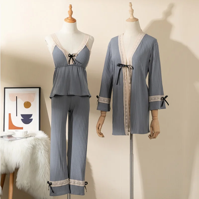 

New product women Sexy cotton Pajama Sets long sleeves homewear