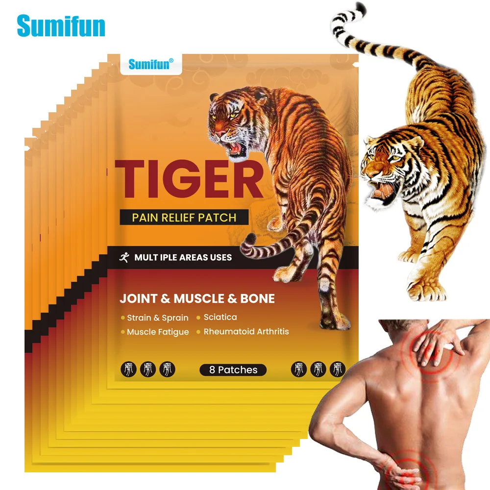 

8-80pcs Tiger Balm Analgesic Patch Muscle Lumbar Shoulder Sore Massage Arthritis Pain Relief Sticker Joint Ache Medical Plaster