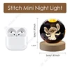 5cm Lilo and Stitch Disney Unique 3D Crystal Ball Lamp LED Luminous Crystal Ball Night Light Glass Children's Birthday Gifts Toy 5