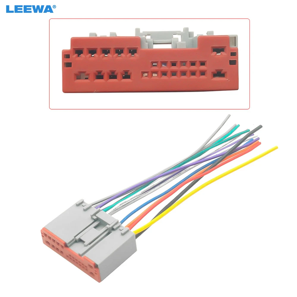 LEEWA Auto Radio Player Kabelbaum Audio Stereo Draht Adapter für
